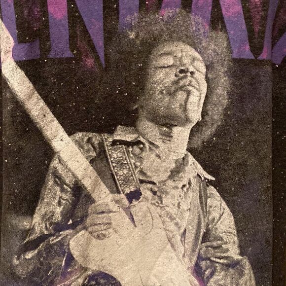 Jimi Hendrix T Shirt Size XL Grey & Black - Picture 3 of 11